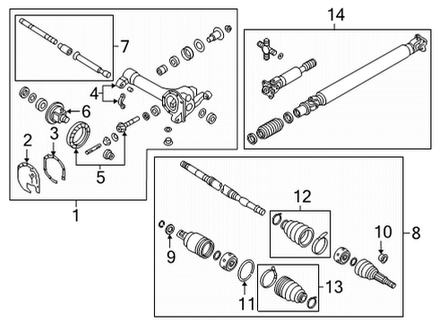 C9741-EB70B Nissan Dust Boot Repair Kit Inner