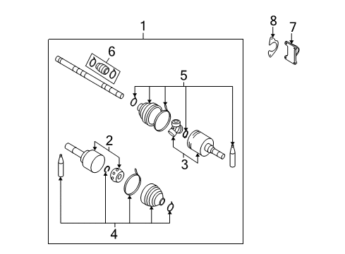 C9BDA-EW60J Nissan Repair Kt Outer RH