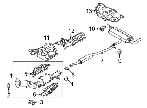 200A0-6RR0B Nissan TUBE-EXHAUST,FRONT W/CATALYST CONVERTER