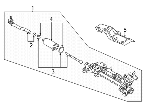 49001-6LW7A Nissan Power Steering Gear & Linkage Assembly