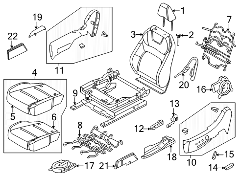 28565-6RB2D Nissan CONTROLLER ASSY-POWER SEAT
