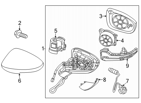 28548-6TA0A Nissan Controller Assembly-Mirror