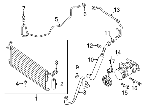 92100-9FV0A Nissan Condenser & Liquid Tank Assembly