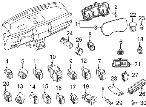 24810-9FV0D Nissan Instrument Combination Meter Assembly