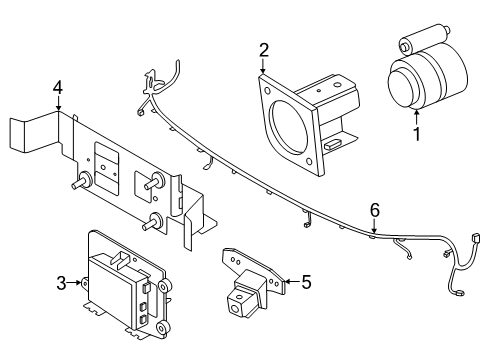 2025 Nissan Armada Electrical Components - Front Bumper Diagram 2