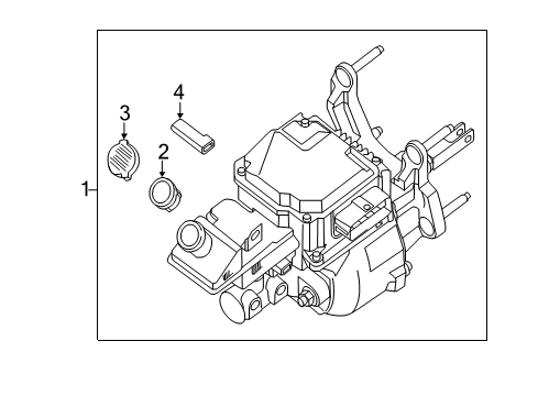 2022 Nissan Leaf CONTROL ASSY-BRAKE Diagram for 46007-5SG1C