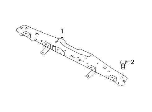2021 Nissan Kicks Radiator Core Support Upper Diagram for F2511-5R0MH