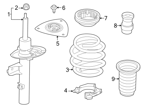 2025 Nissan ARIYA INSUL STRT MNTG Diagram for 54320-6RA1A