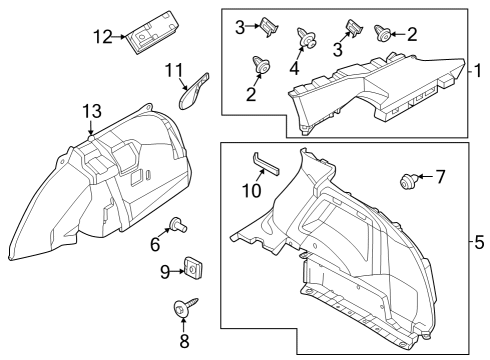 2023 Nissan ARIYA HOOK ASSY-SEAT BELT Diagram for 88890-5SK0B