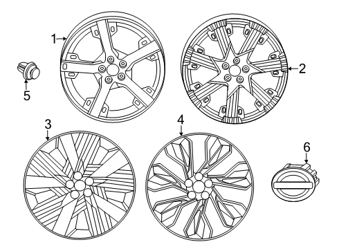 2025 Nissan Murano COVER-DISC WHEEL Diagram for 40315-7BC6A