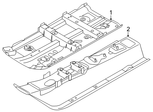 2025 Nissan Kicks FLOOR-FRONT,CENTER Diagram for G4310-7LGMA