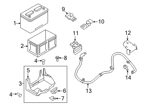 2023 Nissan Titan Holder-Fusible Link Diagram for 24380-4GC0A