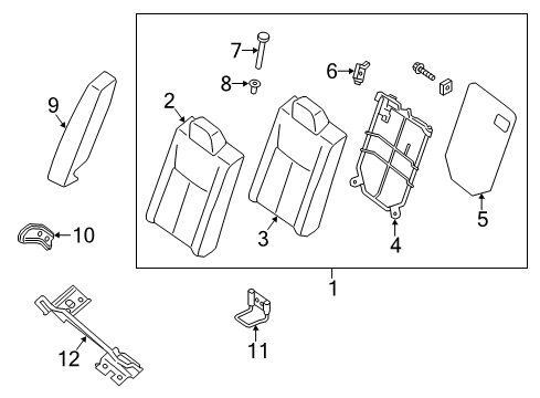 Back Seat Rear Right Hand Diagram for 88610-3SE0A