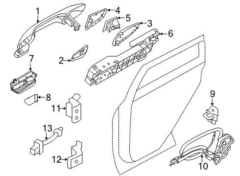 2025 Nissan Armada Lock & Hardware Diagram 3