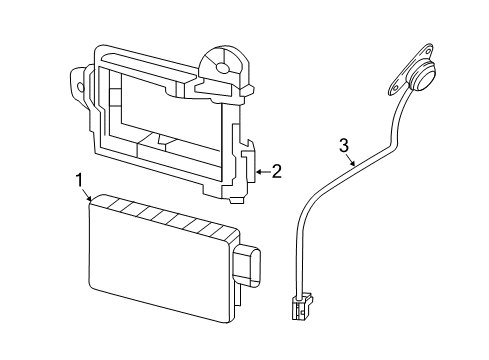 2021 Nissan Murano Side Obstacle Warning Sensor Assembly Diagram for 284K0-9UH1A