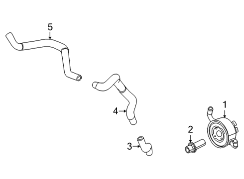 Hose-Water,Oil Cooler Diagram for 21306-6LB0B