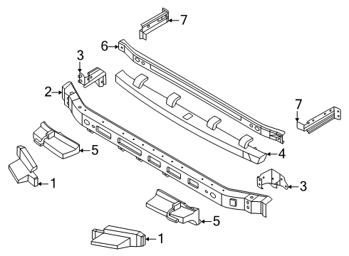 2025 Nissan Armada Bumper & Components - Front Diagram 4