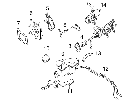 Tank-RESEVOIR Diagram for 46091-JA80A