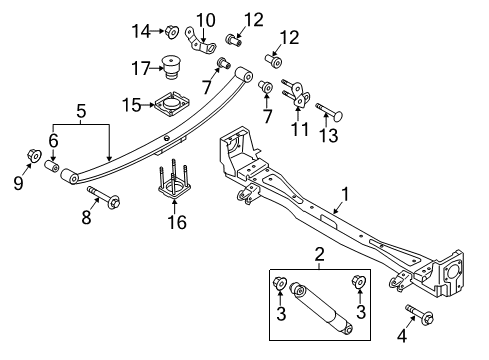 2021 Nissan NV Bolt Diagram for 54459-5RB1B