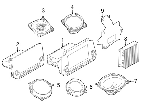 2023 Nissan Altima Control Assembly Diagram for 2591A-9HF0C