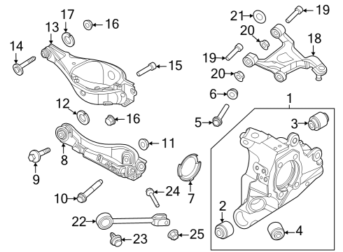 2025 Nissan ARIYA CAP-HUB,REAR WHEEL Diagram for 43234-5MP1A
