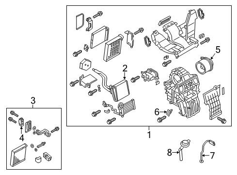 2021 Nissan NV Hose Drain Diagram for 92590-JX30B