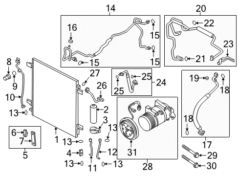 2023 Nissan Armada Air Conditioner Amplifier Control Diagram for 27760-6JU0B