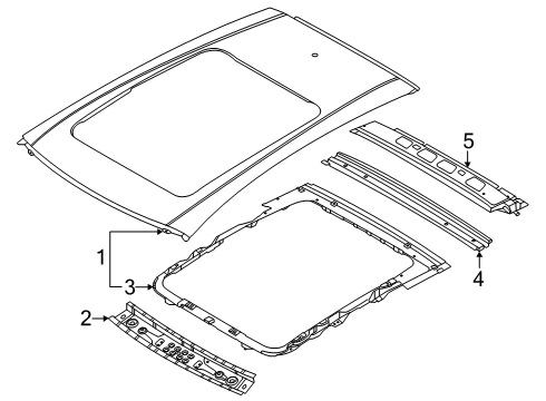 2025 Nissan Armada Roof & Components Diagram 3
