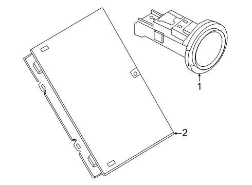 2025 Nissan Armada Front Console, Rear Console Diagram 2
