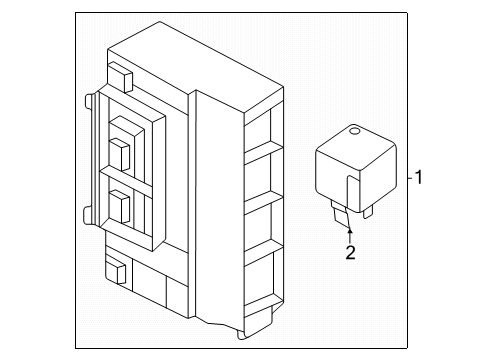 2025 Nissan ARIYA BLOCK ASSY-JUNCTION Diagram for 24350-5MP0A