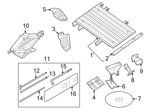 2024 Nissan Frontier FLOOR ASSY-REAR BODY Diagram for 93500-9BU2A