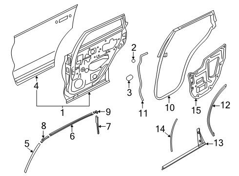 2025 Nissan Murano COVER HOLE Diagram for 64891-6RR0A