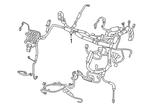 2025 Nissan Leaf Engine Room Harness Diagram for 24012-9RE4A