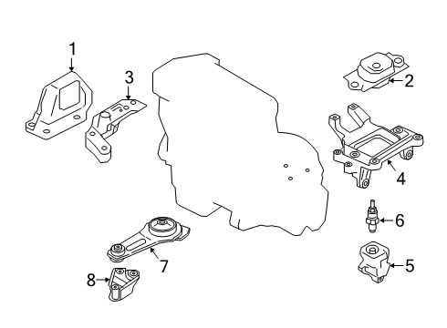 2024 Nissan Kicks Transaxle Assembly Automatic Diagram for 310C0-50X5A