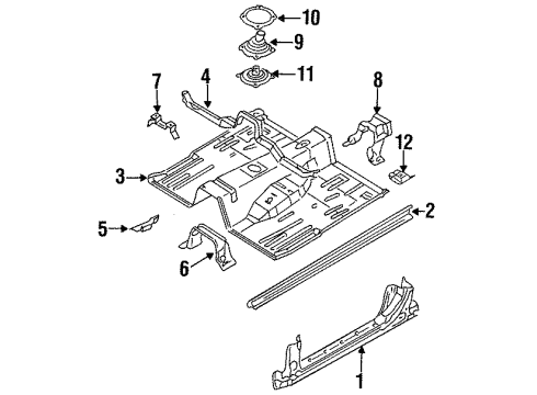 INSULATOR-TRANSMISSION, HOLE Diagram for 74967-91P00