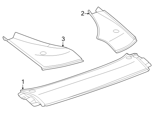 2024 Nissan Z FINISHER-BACK DOOR OPENING,LH Diagram for 90847-6GP0A