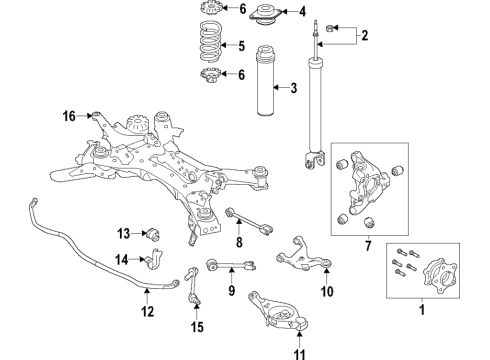 2021 Nissan Altima Rear Suspension Spring Diagram for 55020-6CC0D