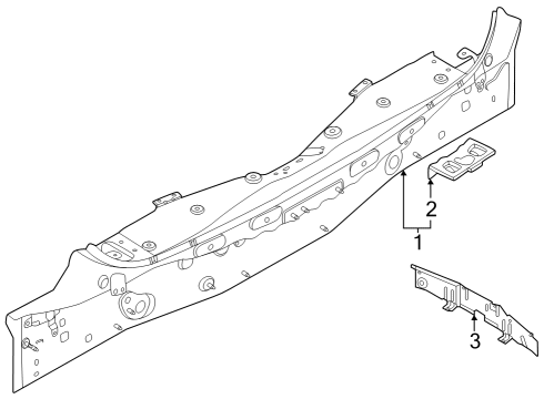 2025 Nissan Rogue PANEL RR UPPER Diagram for G9110-6RRMB