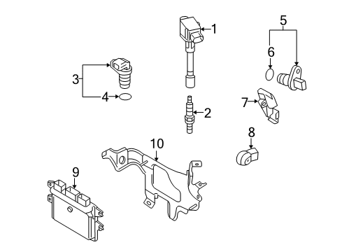 Engine Control Module Diagram for 23710-1FH7A