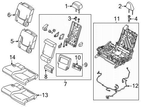 2025 Nissan Armada Second Row Seats Diagram 2