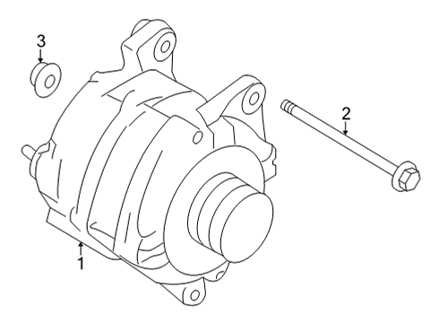 2025 Nissan Frontier GENERATOR Diagram for 23100-9BV1B