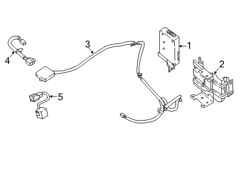 2025 Nissan Leaf Antenna Assy-Time Control Unit Diagram for 28212-6WK0A