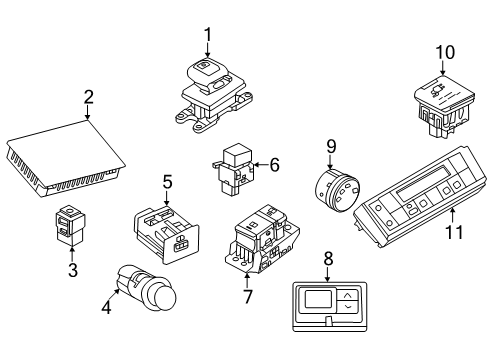 2025 Nissan Pathfinder Cigarette Lighter COMPL Diagram for 25331-6TA1B