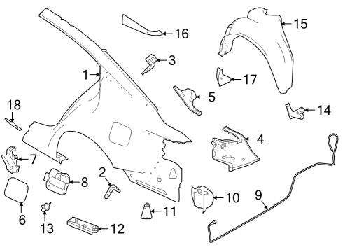 2024 Nissan Altima LOCK ASSY-FUEL FILLER LID Diagram for 78827-9VD0A