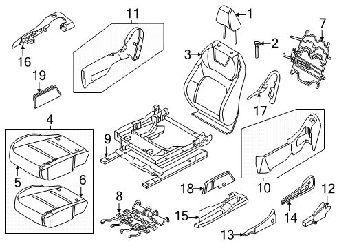 2025 Nissan ARIYA LEVER-LIFTER Diagram for 87346-5MP1A