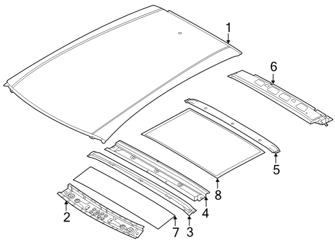 2024 Nissan ARIYA Roof Diagram for G3112-5MPMA