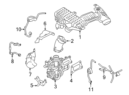 2024 Nissan Altima TURBOCHARGER Diagram for 14411-5NA8A