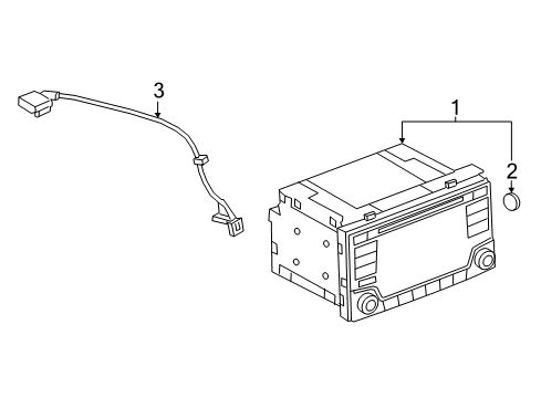 2025 Nissan Leaf Audio/Video Control Assembly Diagram for 25915-6WK5B