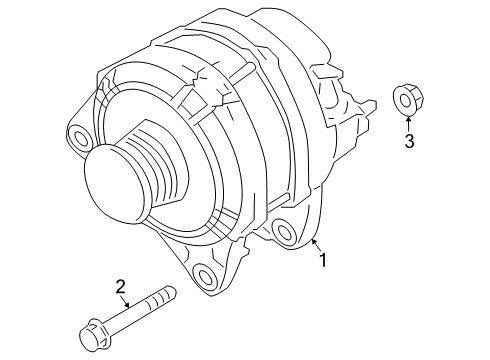 2025 Nissan Kicks GENERATOR Diagram for 23100-7LG0A