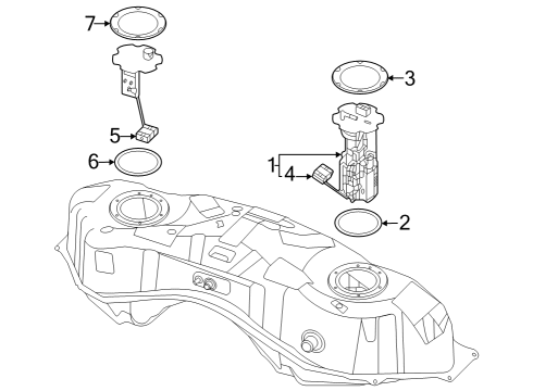 2024 Nissan Z FUEL PUMP-IN TANK Diagram for 17040-6GP0A